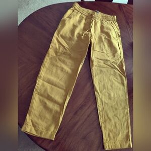 Women's Mustard J. Crew Linen Pants
